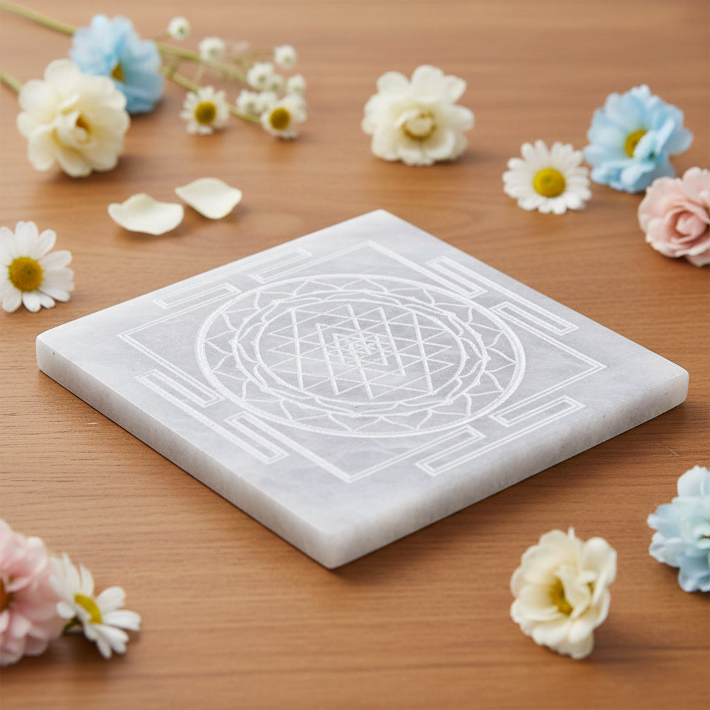 Selenite Crystal Charging Plate - Energy Cleansing and Recharge Stone
